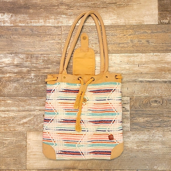 Roxy Cinch Fabric Tote Bag - Picture 3 of 8